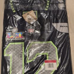 Authentic Nike Seattle Seahawks 12s Super Bowl LX Patch Game Jersey - Size LARGE & BRAND NEW