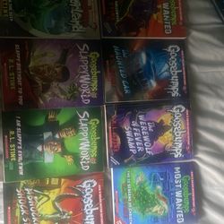 Goosebumps books x8