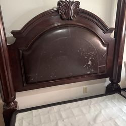 Queen bed frame with box