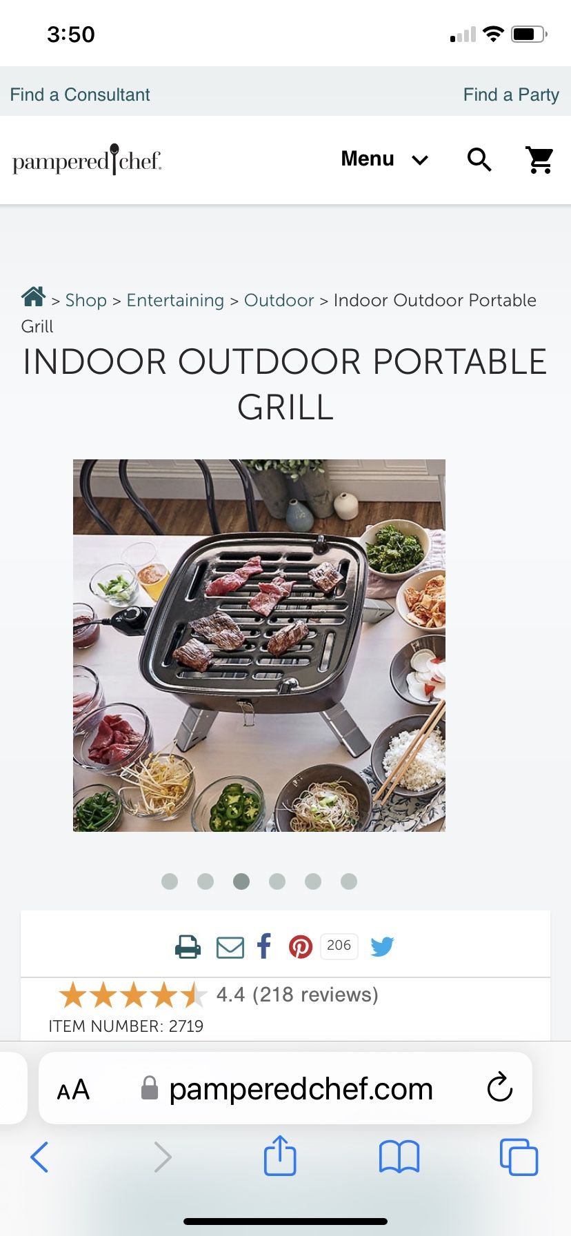 Indoor Outdoor Portable Grill - Shop