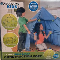 Discovery Kids 77-Piece Build & Play Fort Set (2 Pack)
