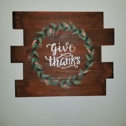 Decorative Wooden Sign 