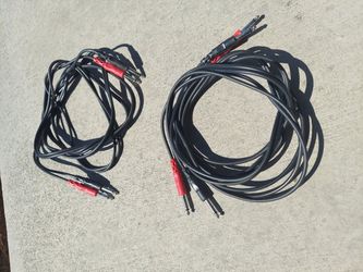 2 Male 10ft. Hosa Audio Interconnect Cables