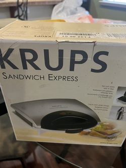 Krups Sandwich Express Grill And Panini Press