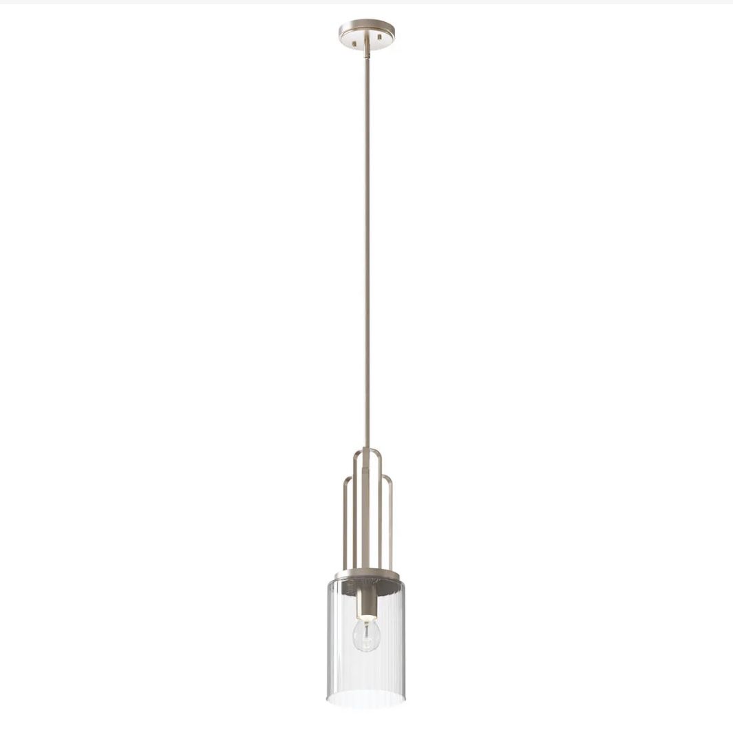 Kimrose Pendant Mini 1-Light Clear Fluted Glass