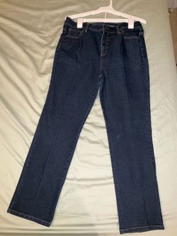 Vintage Basic Editions Dark Wash Straight Leg Denim Jeans size 12 Women