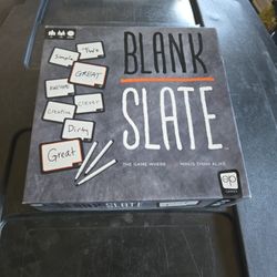 Blank Slate Table Top Game