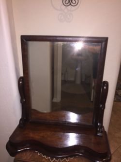 Vintage Dresser Top Shaving Mirror