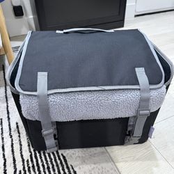 Lesure Dog Car Seat for Small Dogs, Foldable Pet Car Seat with Clip-On Safety Leash, Waterproof Puppy Booster Car Seat for Small Pets Under 25lb