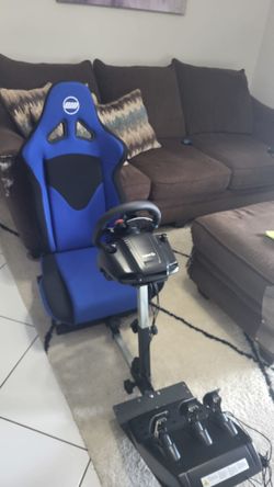 Gaming chair and steering wheel