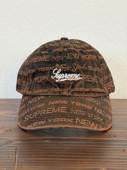 Supreme Multi Type Jacquard Denim 6-Panel Hat