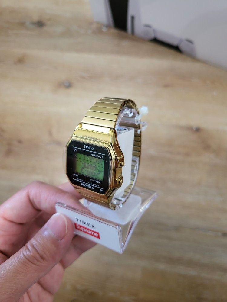 Supreme × Timex Digital Watch Gold Supreme timex digital watch
