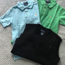 Ralph Lauren Polo Shirts & Sweater Kids Size 6