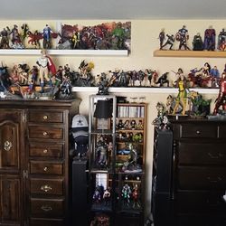 DC and Marvel statues