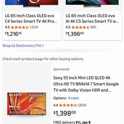Sony 55”Sony 55 Inch Mini LED QLED 4K Ultra HD TV BRAVIA 7 Smart Google TV With Dolby Vision HDR And Exclusive Features For PlayStation®5 (K-55XR70)