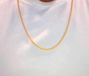 26in *GOLD PLATED* ROPE CHAIN! * NEVER TARNISH*