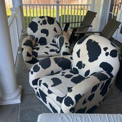 armchairs Cow Print