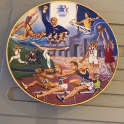 Vtg 1984 Los Angeles Olympic Games Limited Edition Collector's Porcelain Plate