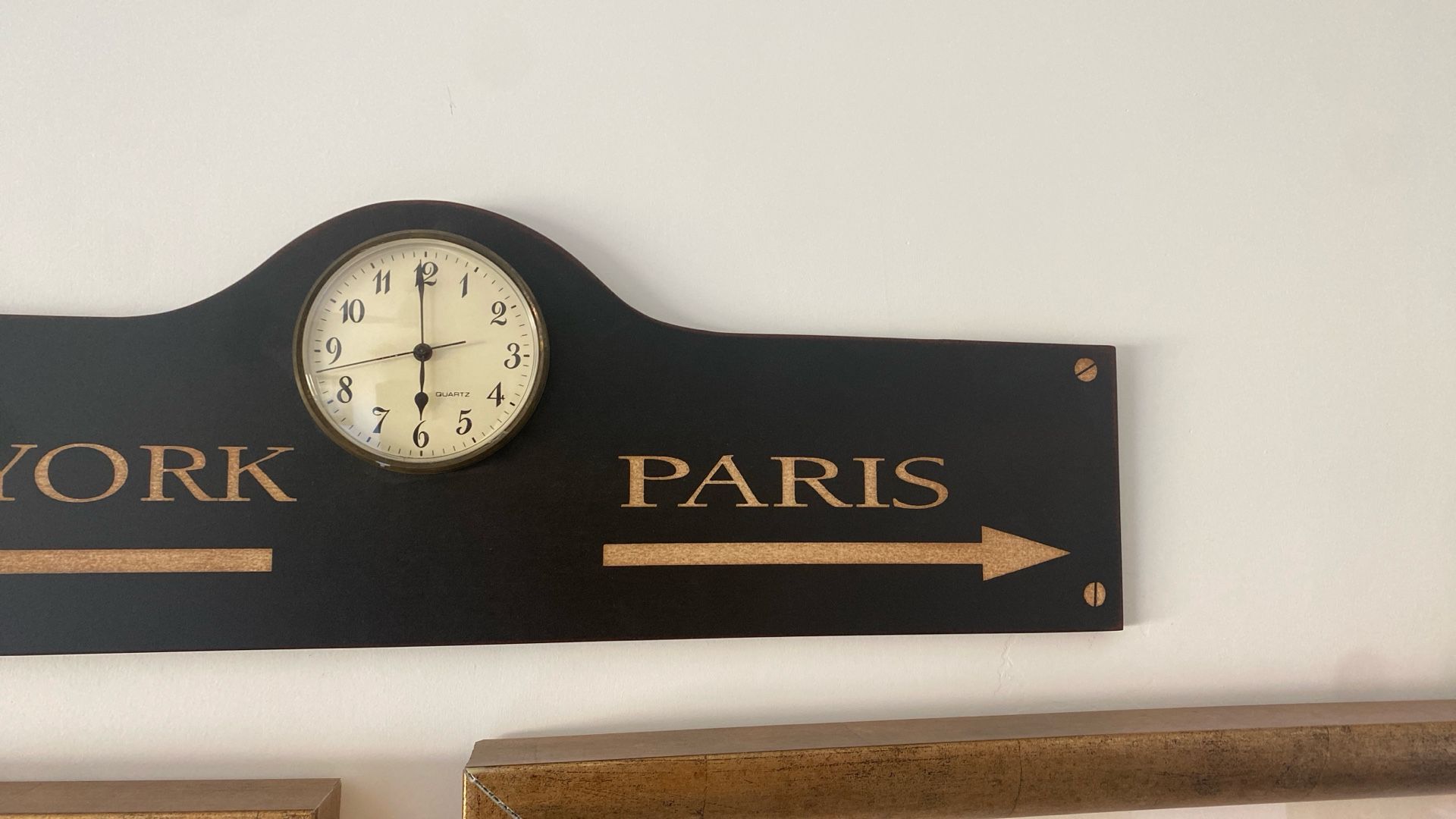 New York Paris Decorative Wall Clock