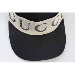Gucci Black Logo Tape Baseball Cap