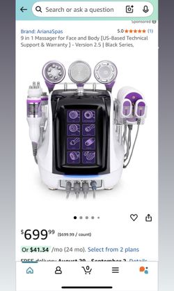 9 in 1 Massager for Face and Body [US-Based Technical Support & Warranty ] - Version 2.5 | Black Series, 2025 Model