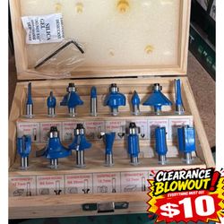15 Pcs Router Bit Set