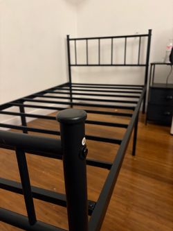 Twin and full bed
