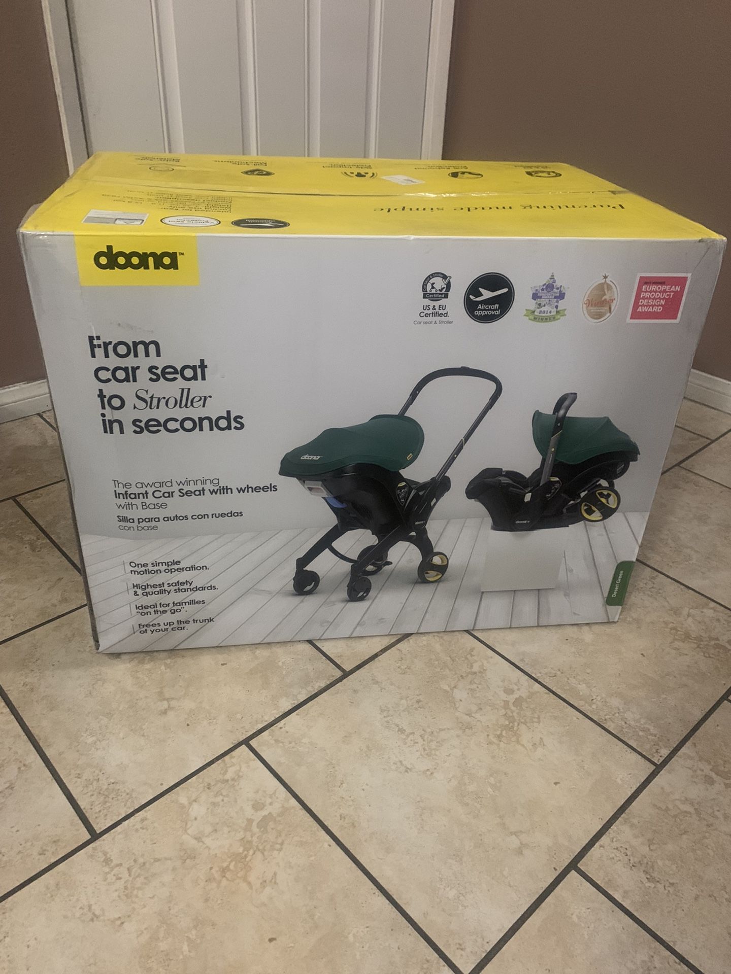 DOONA CAR SEAT & STROLLER DESSERT GREEN 