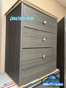 Three drawer grey night stand new chest cajonera Comoda