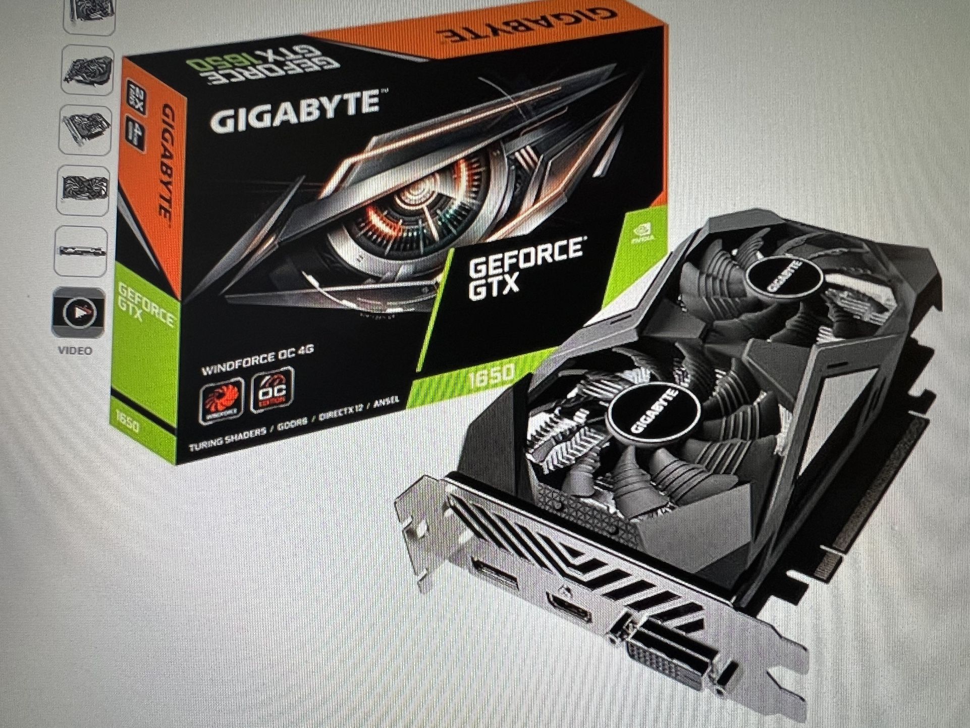 Vga Gigabyte Tarjeta De Video Gigabyte Gtx 1650 4gb Gddr5 Ddr6 Gtx