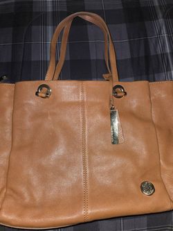 Vince Camuto-Tan Leather Tote Bag