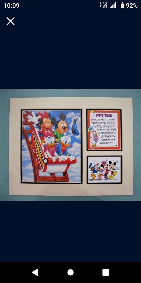 Disney Play Time Lithograph