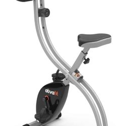 ATIVAFIT Indoor Cycling Bike Folding Magnetic Upright Bike Stationary Bike Recumbent Exercise Bike