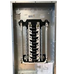 Main lug, indoor inclosure, Load Center, 24 Spaces, 125A Amps, 120/240V AC convertible a main breake