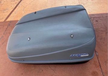 XCARGO BY SEARS… Car Roof Top Luggage Carrier WITH 4 BRACKETS Gray Large…49” L x 36” W x 21” H …LIGHTWEIGHT…$75