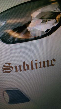 SUBLIME vinyl car sticker