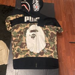 Bape X Puma Collab Camo Zip Up Jacket for Sale in Fayetteville NC OfferUp