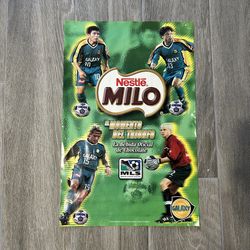 Vintage LA Galaxy x Nestle Milo 2001 Poster
