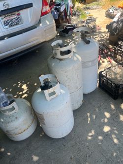 Propane tanks  $25 and $50 each