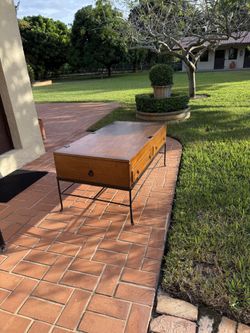Rustic Wood, Big Iron Coffee Table Mesa