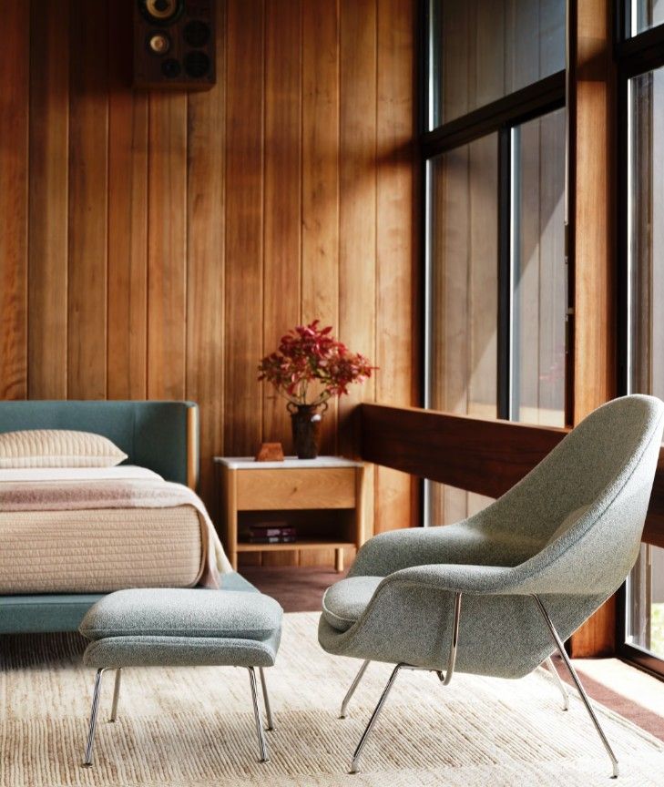 Womb Chair With Ottoman