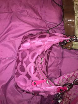 Pink coach purse authentic