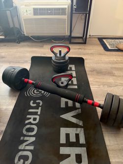 Adjustable Dumbbell and Kettlebell Set
