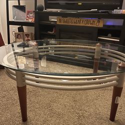 Brown Wooden Coffee Table
