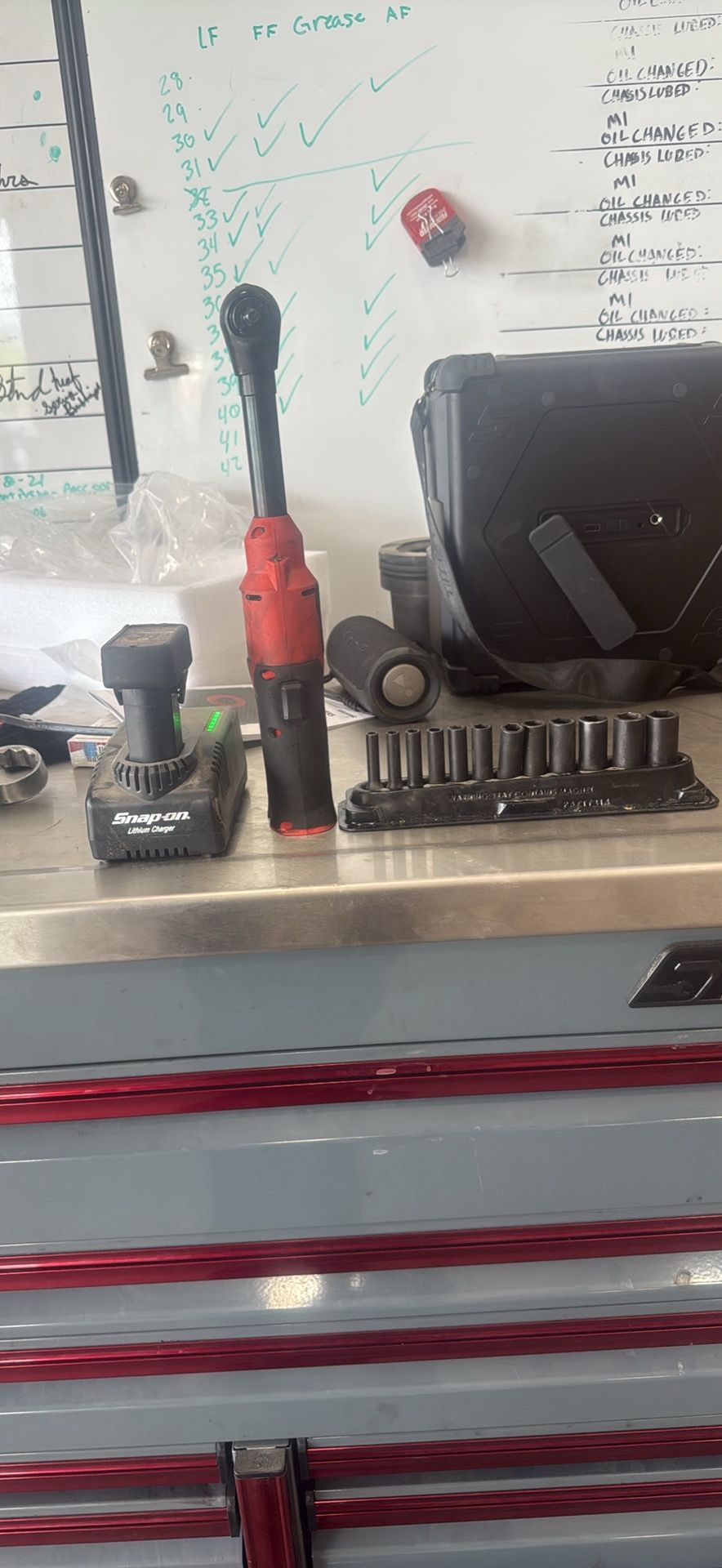 Snap-on 1/4 Drive Ratchet And Sockets