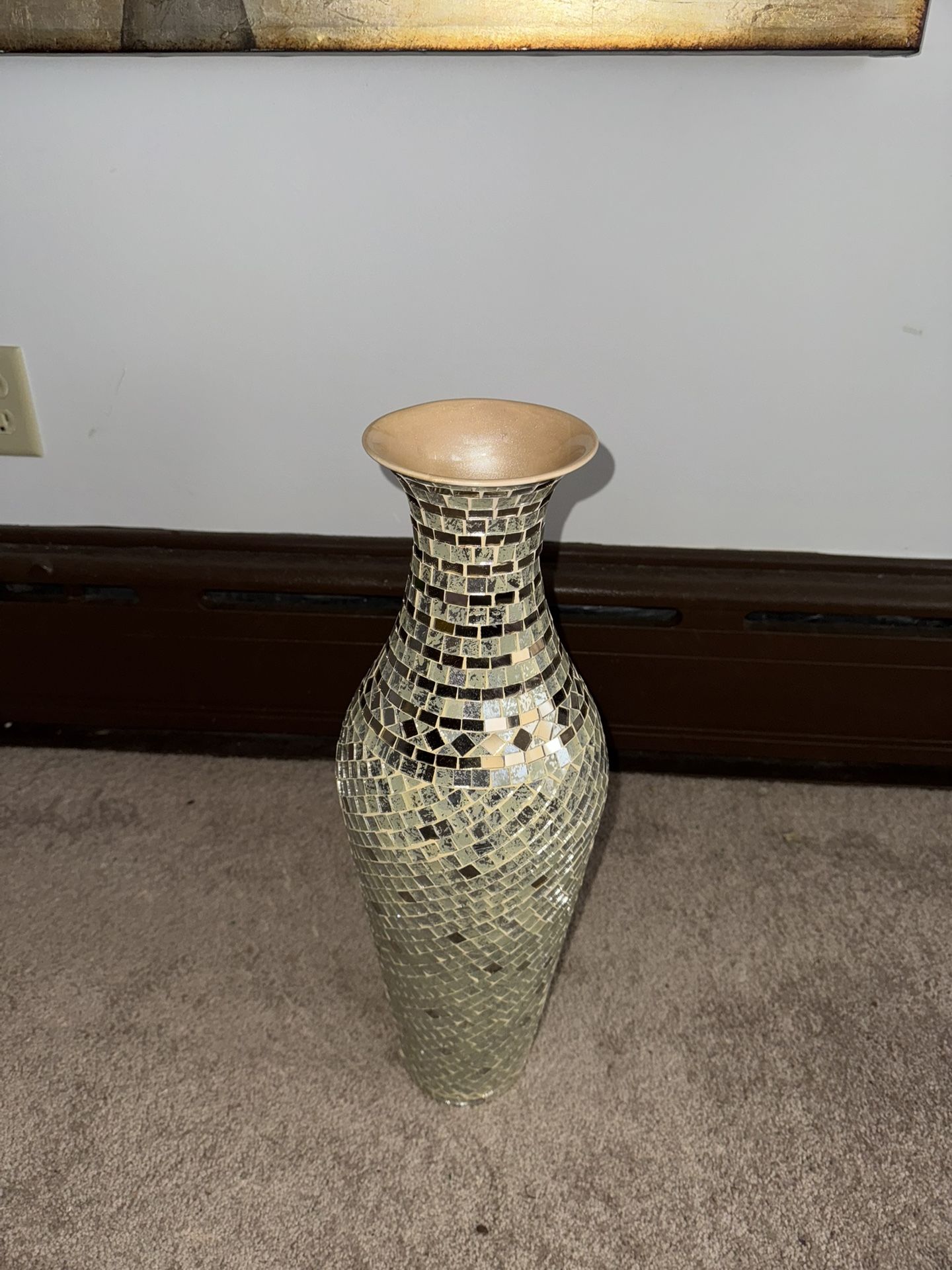 Mosaic Glass Vase