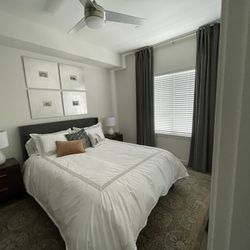 New Queen Size Bed With Memory Foam Mattress 