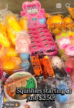 Squishies!! Starting at just $2.50 and up!