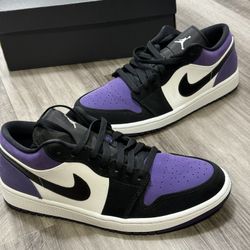 Air Jordan 1 Low “Court Purple” Men’s 10.5