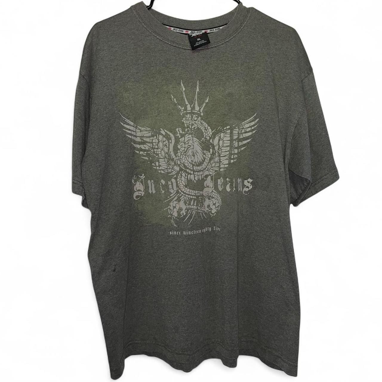 Vintage Men’s Y2K Olive Green JNCO Jeans T-shirt